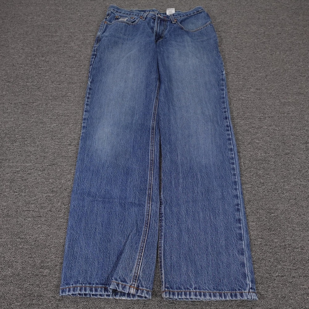 Cinch Jeans Mens 32x33 Blue Medium Wash Relaxed Straight Denim Pants Western